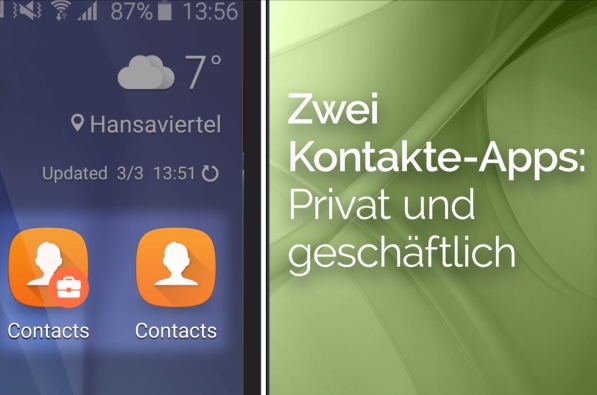 Android For Work: Private und Berufliche Kontakte
