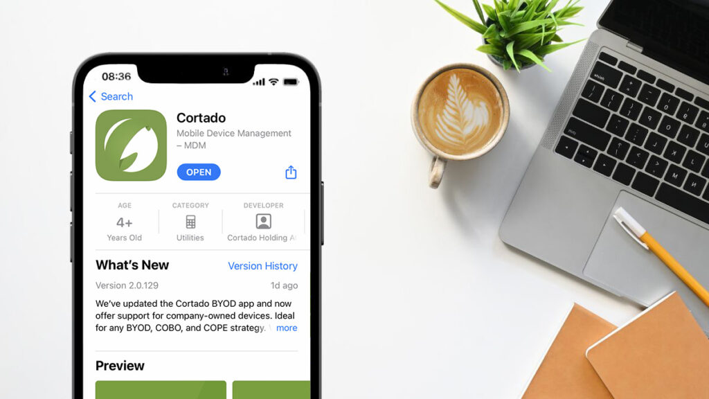 The Cortado App for iOS is now available in the Apple App Store