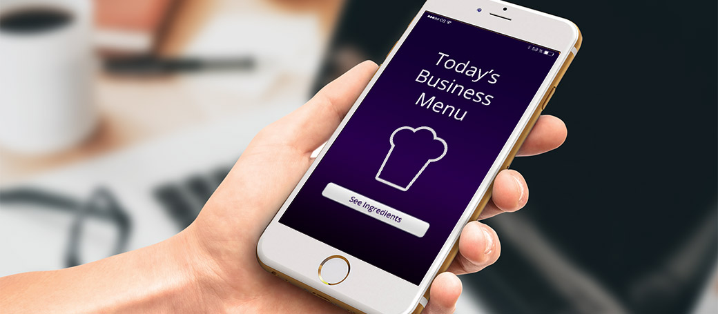 iPhone - Today's Business Menu