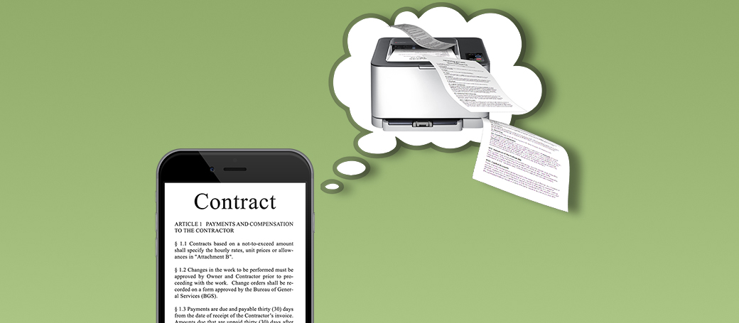 Mobile printing with an iPhone