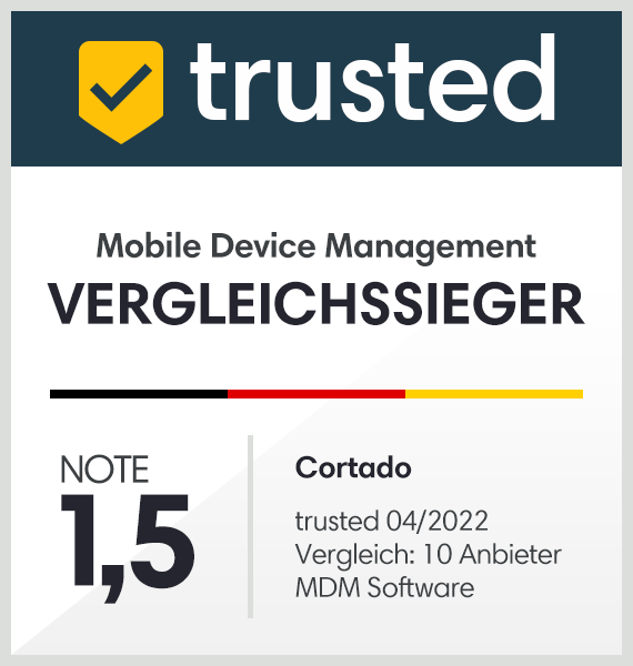 Beste Mobile Device Management (MDM) Software: Cortado ist trusted-Vergleichssieger 2022